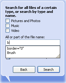 AutoComplete in search form. The only way to get rid of this search history is to clean it with specialized privacy protection program.